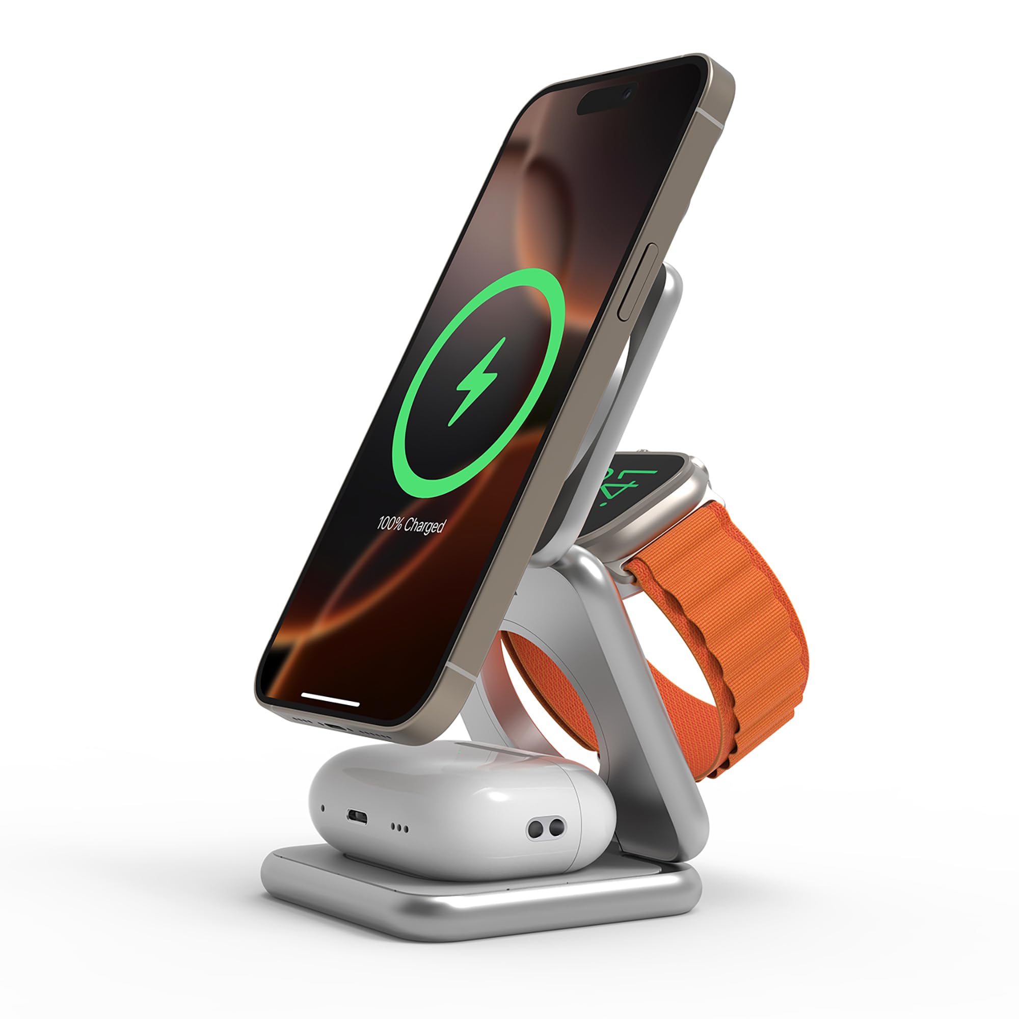 iPhone - REDBEAN P1 Ultra Magsafe 対応 3in1 ワイヤレス充電 Amazon.co.jp: REDBEAN P1 Qi2 充電 3in1 マグネット スマホ